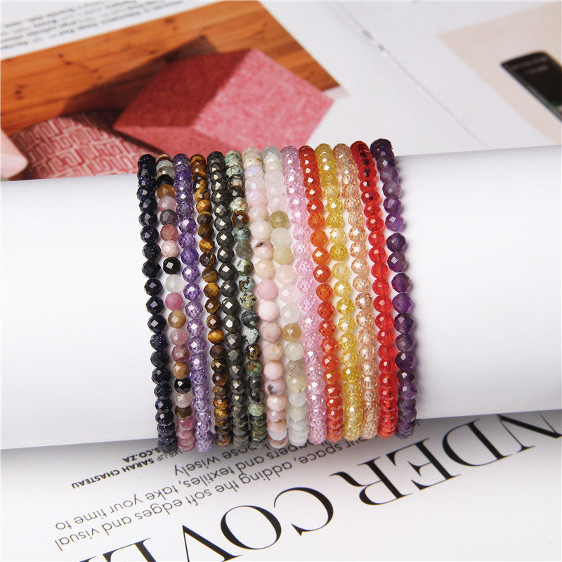 Stone Cut Bead Bracelet For Women